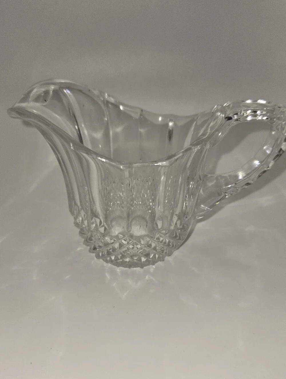 Vintage Glass Creamer Germany Small Chip